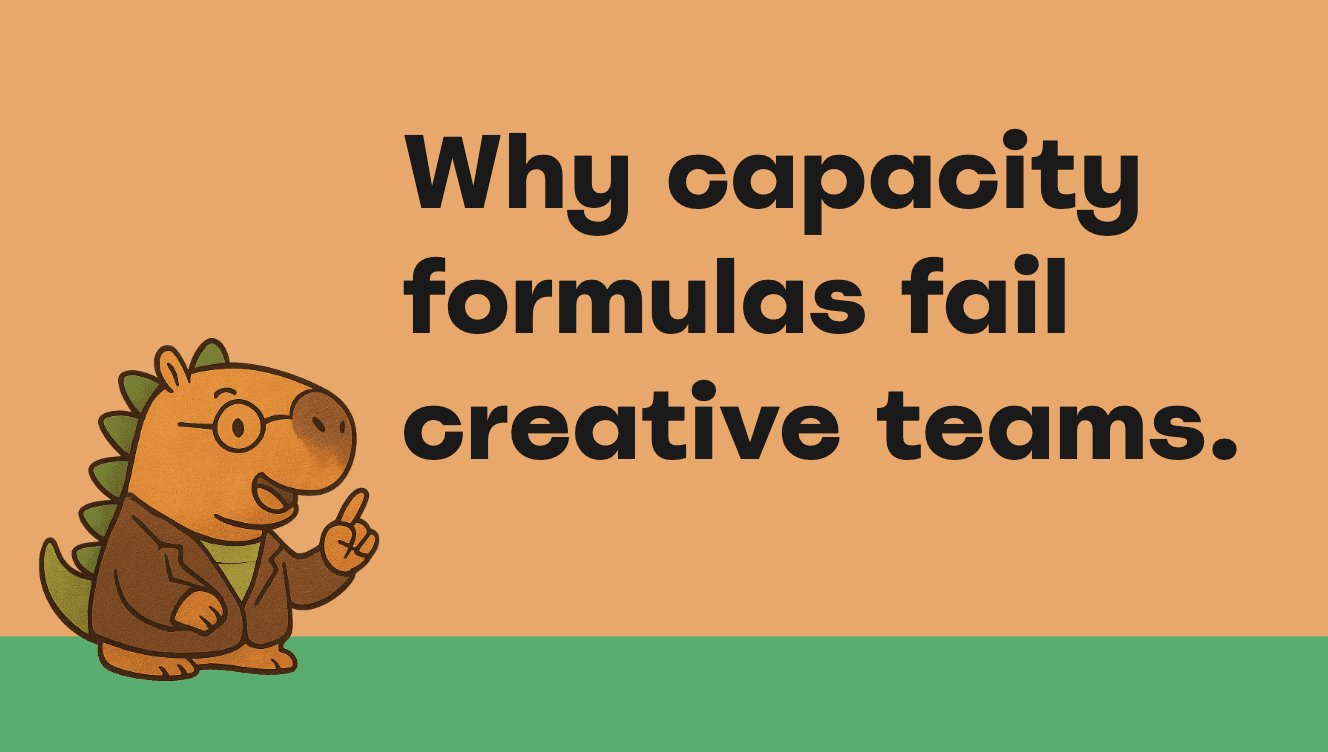 Professor Capysaurus explaining why capacity formulas don't capture the full picture
