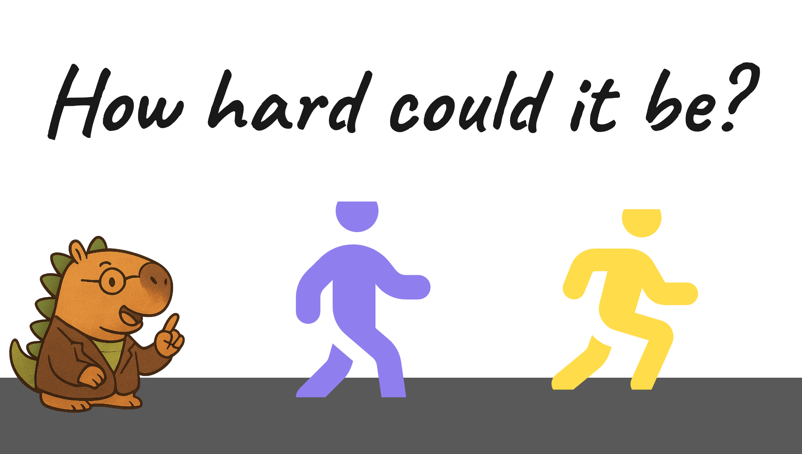 Professor Capysaurus bridging a gap between two perspectives